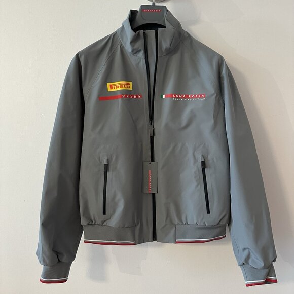 NWT PRADA LUNA Rossa Pirelli Jacket Windbreaker Coat Nylon Sz 44
